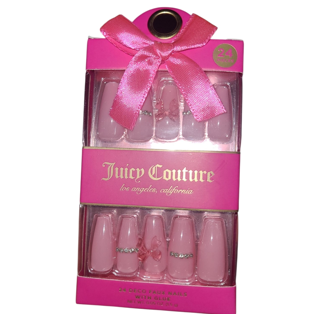 Juicy Couture Pink Deco Faux Nails